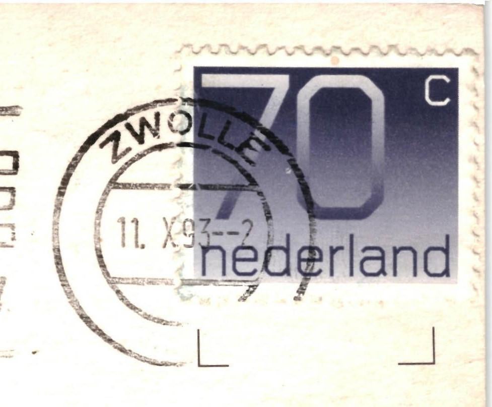 18626 Rijssen 80+ Ov Molen Pelmolen Gelopen met postzegel, Ophalen of Verzenden, 1980 tot heden, Gelopen, Overijssel