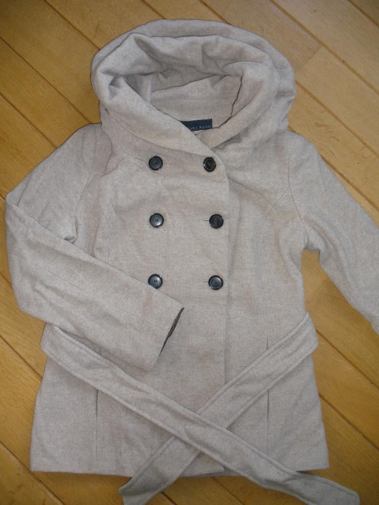 ZARA Basic jas cardigan coat zand wol maat M, Maat 38/40 (M), Ophalen of Verzenden, Zo goed als nieuw, Zara