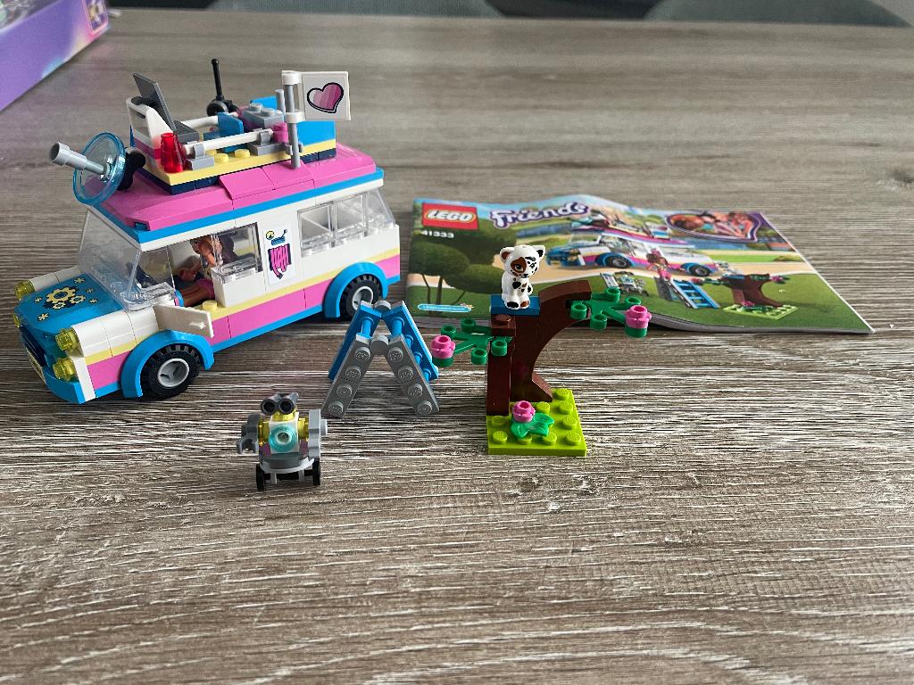 LEGO Friends nrs 41333 en 41425, Ophalen of Verzenden, Zo goed als nieuw, Complete set, Lego