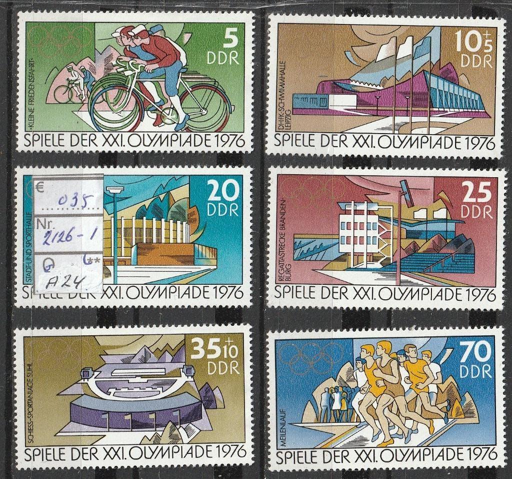 DDR Olympiade '76 Michel 2126-31 Nr.A24p, Verzenden, DDR, Postfris