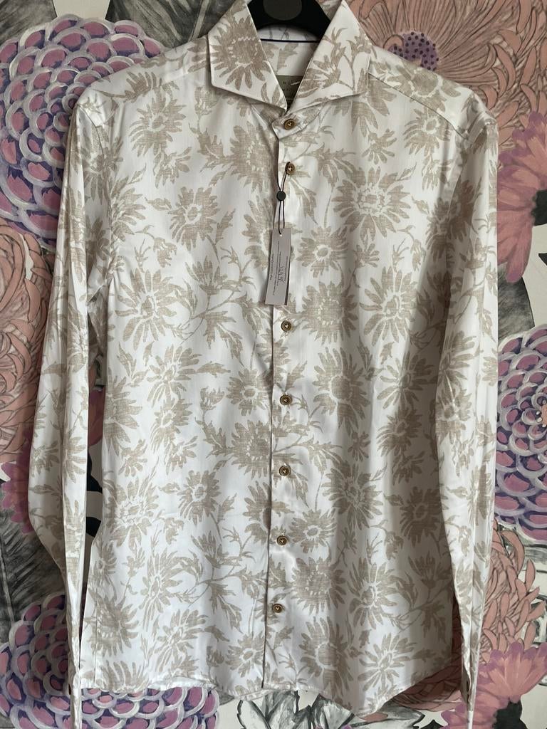 John miller heel mooi overhemd maat s/38, Blauw, Halswijdte 38 (S) of kleiner, Ophalen of Verzenden, Zo goed als nieuw