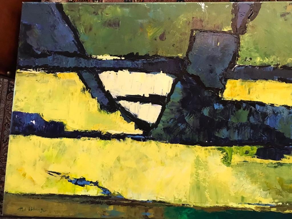 Piet Jetten  Uniek werk  olie op doek, Ophalen