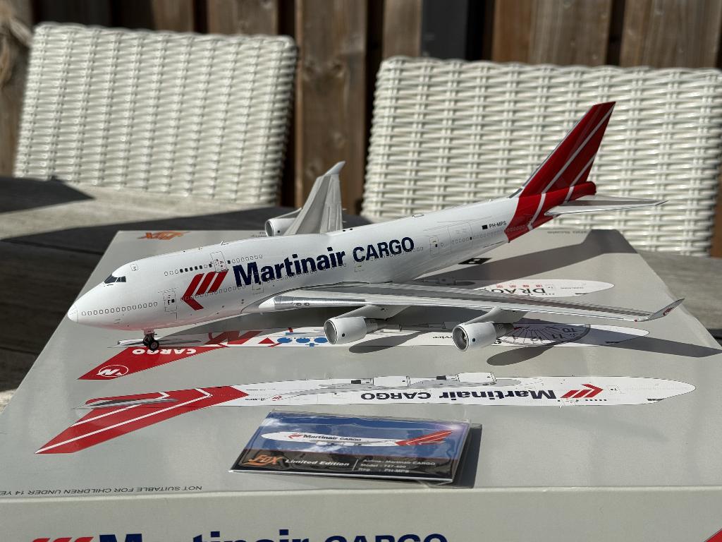Martinair Cargo Boeing 747 PH-MPS J-Fox JF-747-4-042 1/200, Ophalen of Verzenden, Zo goed als nieuw, Schaalmodel