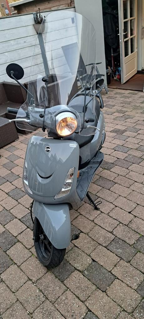Sym Fiddle 2 grijs (45km), Ophalen, Gebruikt, Maximaal 45 km/u, 49 cc