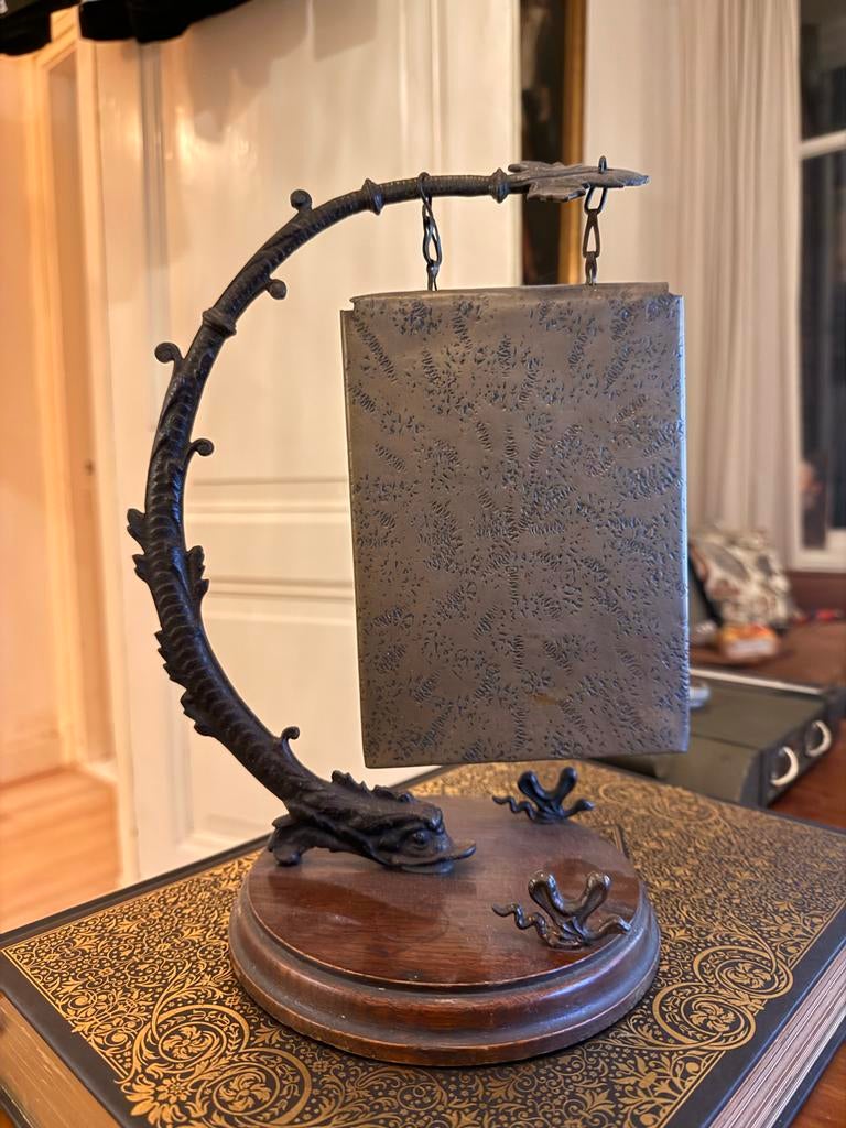 Antieke Britse Tafelgong, ca. 1890 - Townshends Patent, Antiek en Kunst, Ophalen of Verzenden