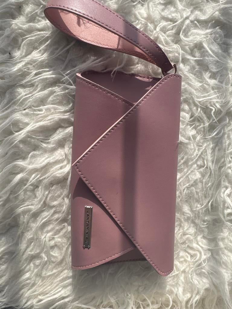 Jan Taminiau KLM World Business Class Enveloptasje Oudroze, Ophalen of Verzenden, Zo goed als nieuw, Roze, Avondtasje