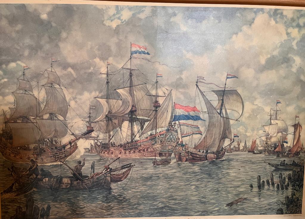 Oude schoolplaat, Antiek en Kunst, Ophalen of Verzenden, Geschiedenis