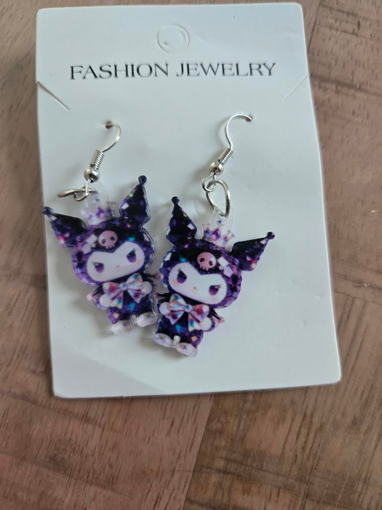 Kuromi oorbellen, Ophalen of Verzenden, Nieuw, Overige materialen