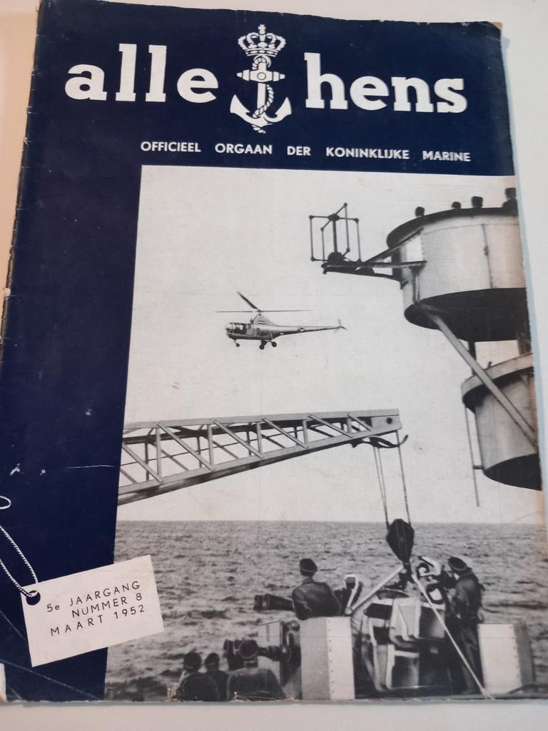 Alle hens Marine blad maart 1952, Verzamelen, Militaria | Algemeen, Ophalen of Verzenden, ., ., .