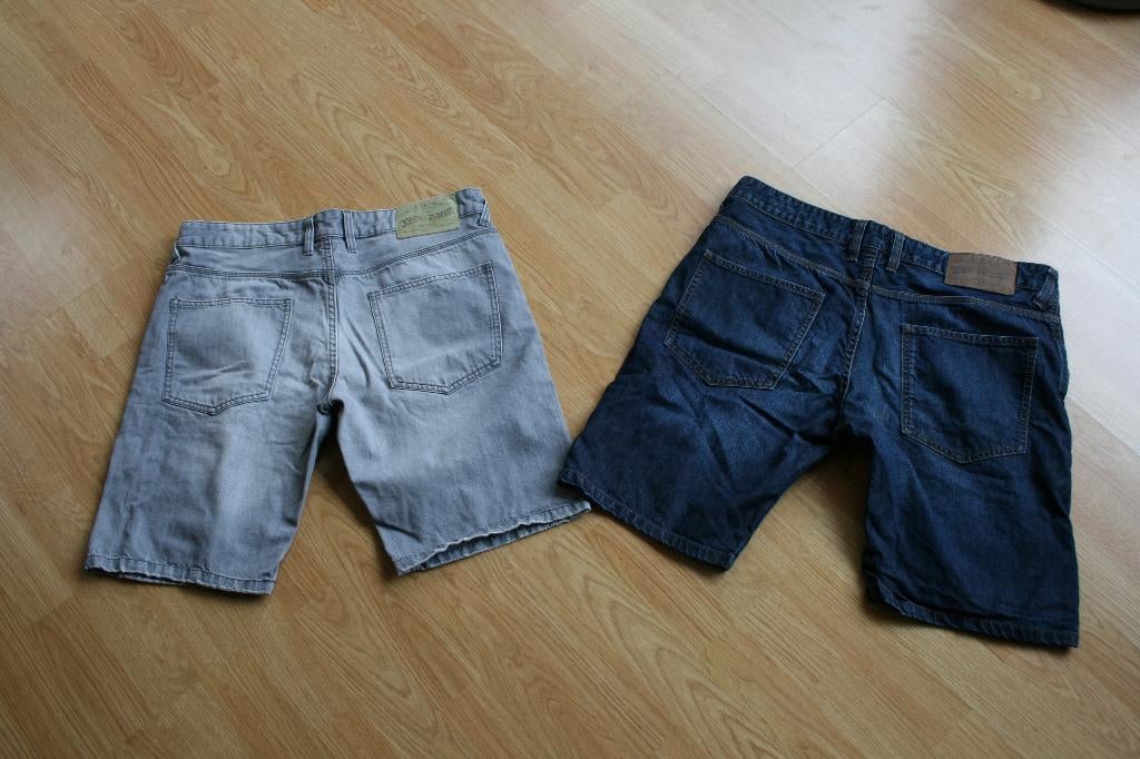2 korte jeans, Angelo Litrico, maat W36, W36 - W38 (confectie 52/54), Blauw, Angelo Litrico, Ophalen of Verzenden