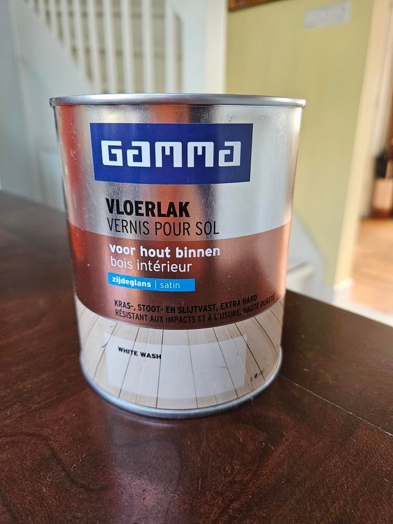 Gamma vloerlak 750ml whitewash, Ophalen of Verzenden, Nieuw, Wit
