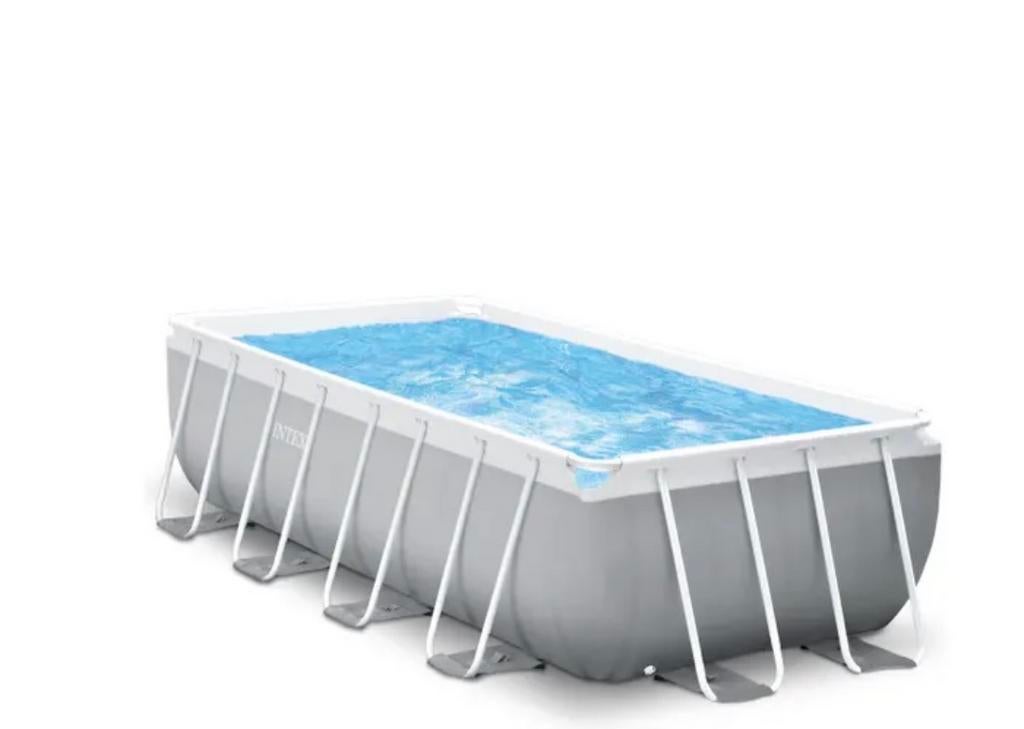 Intex Prism Frame Zwembad 400x200x100 cm met accessoires, Tuin en Terras, Ophalen, Gebruikt, 200 tot 300 cm, 80 tot 120 cm