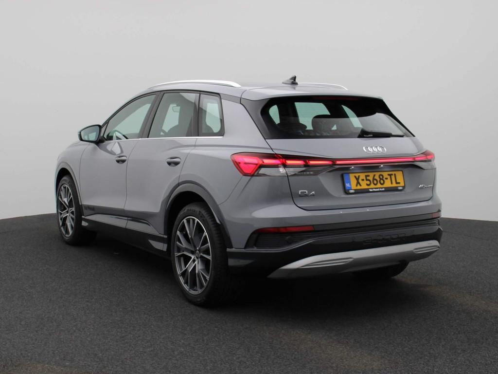 Audi Q4 e-tron 40 Advanced edition 77 kWh | Parkeerhulp acht, Auto's, Automaat, 12 maanden, Zwart, Q4 e-tron