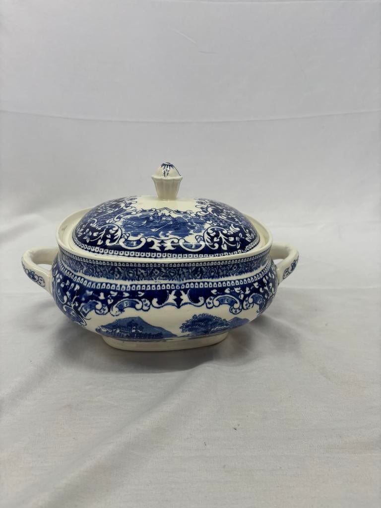 Vintage dekschaal of soepterrine Royal Sphinx Petrus Regout, Antiek en Kunst, Ophalen of Verzenden