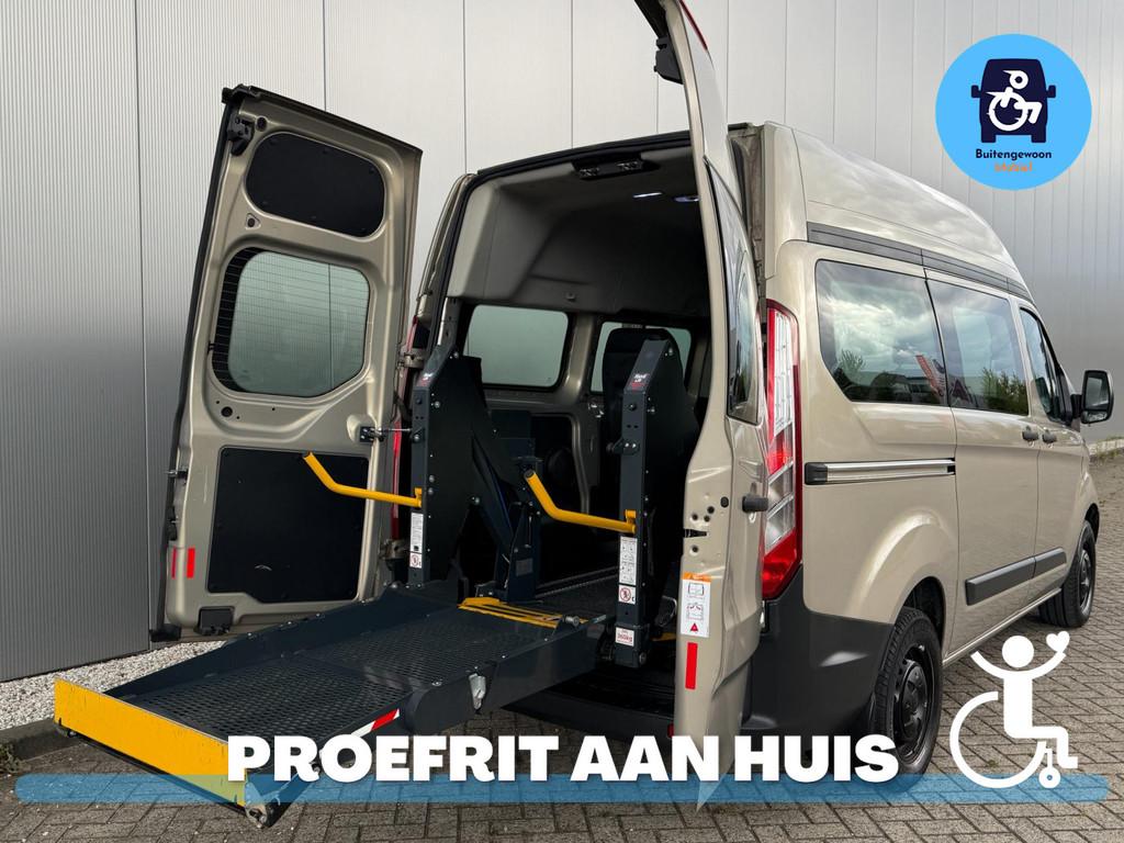 Ford Transit Custom Rolstoelbus (2017) Sixway Rolstoellift, Voorwielaandrijving, 12 maanden, Stof, Beige