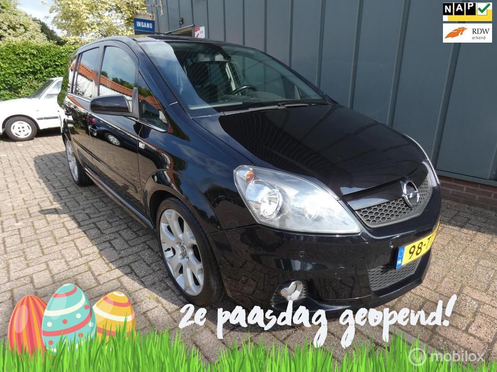 Opel Zafira 2.0 T OPC NAP//CRUISE//AIRCO//OPC//CV+AB//TREKHA, Voorwielaandrijving, 1998 cc, 4 cilinders, Zwart