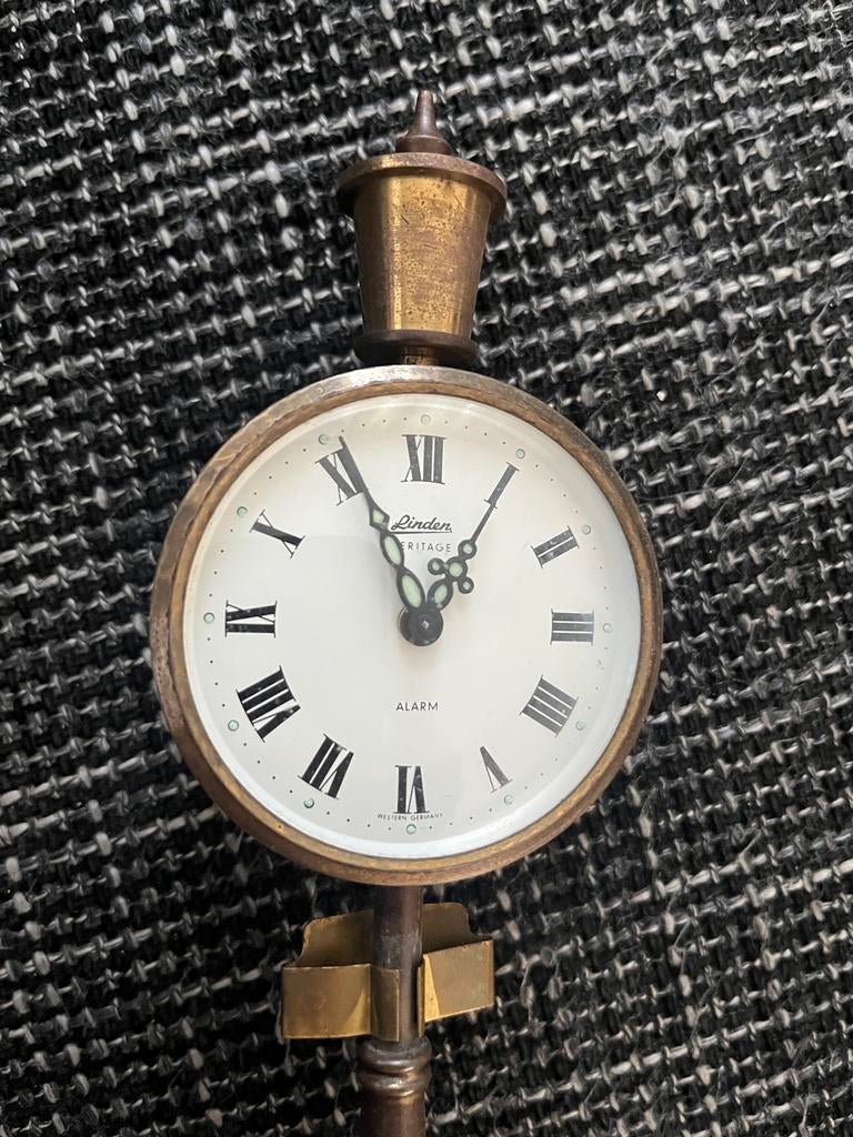 Vintage Linden Heritage Tafelklok., Antiek en Kunst, Ophalen of Verzenden