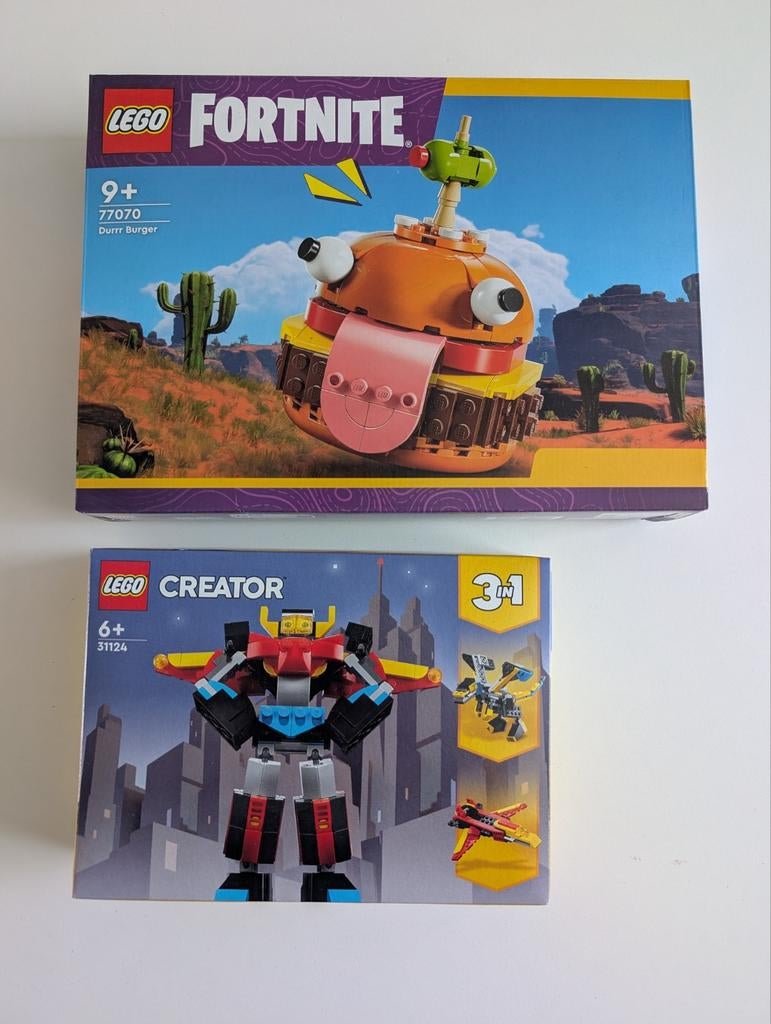 Lego Fortnite durrr burger 70770 en Lego creator 31124, Kinderen en Baby's, Speelgoed | Duplo en Lego, Nieuw, Lego, Complete set