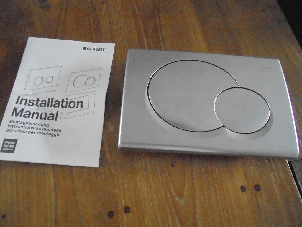 Geberit bedieningspaneel, Doe-het-zelf en Verbouw, Sanitair, Ophalen, Nieuw, Chroom, Toilet