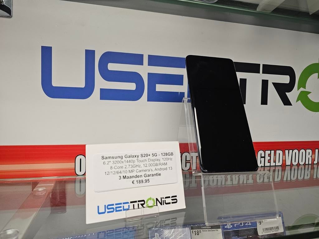 Samsung Galaxy S20 + 128 GB, Gebruikt, Galaxy S20, Blauw, Ophalen of Verzenden