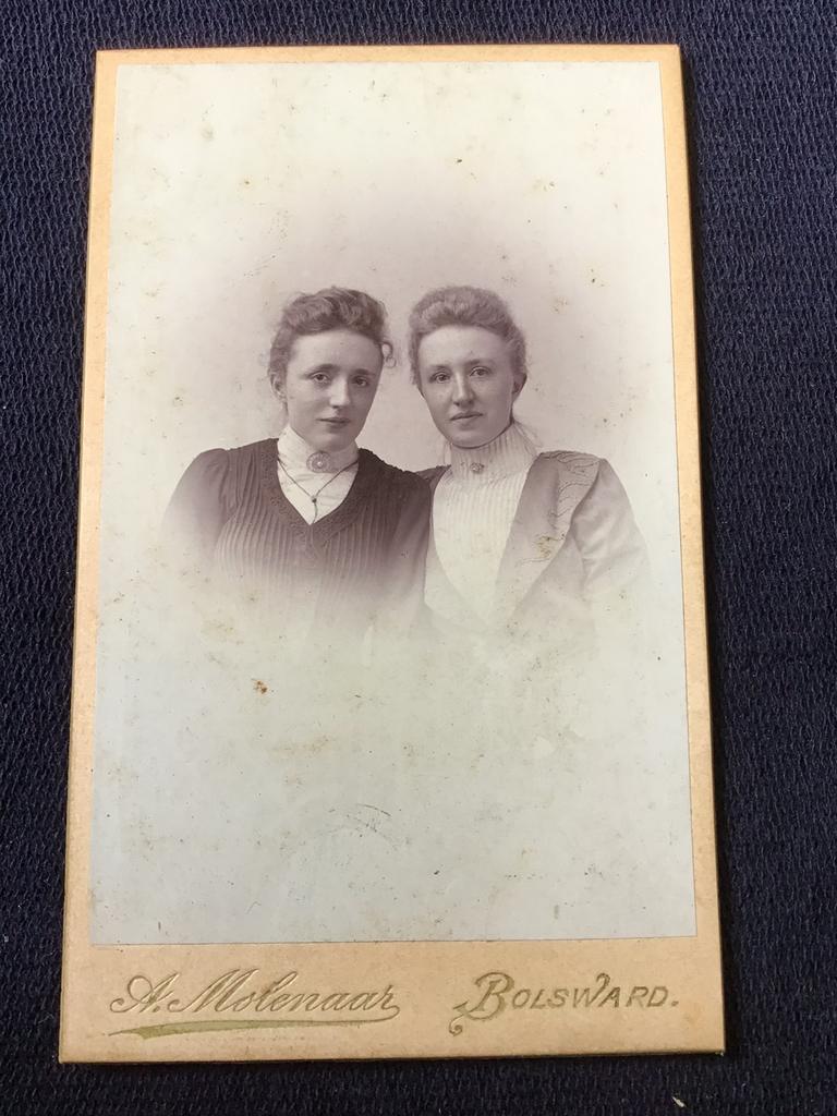CDV, Zussen, A. MOLENAAR, BOLSWARD, Carte de Visite, Ophalen of Verzenden, Voor 1940, Gebruikt, Foto