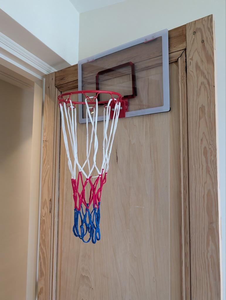 Binnen Basketbal Hoop voor Deur - Mini Basketbalring, Sport en Fitness, Basketbal, Ophalen, Zo goed als nieuw, Ring, Bord of Paal