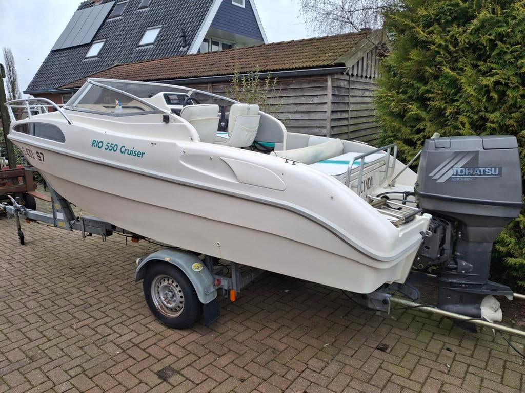 Rio 550 cruiser, Watersport en Boten, Ophalen, Binnenboordmotor, Zo goed als nieuw, Minder dan 70 pk