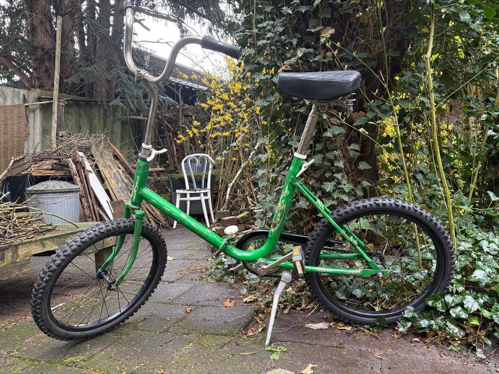 Retro Vouwfiets Campingfiets Groen Patina 20 inch, Fietsen en Brommers, Gebruikt, Dames, Ophalen, Overige merken