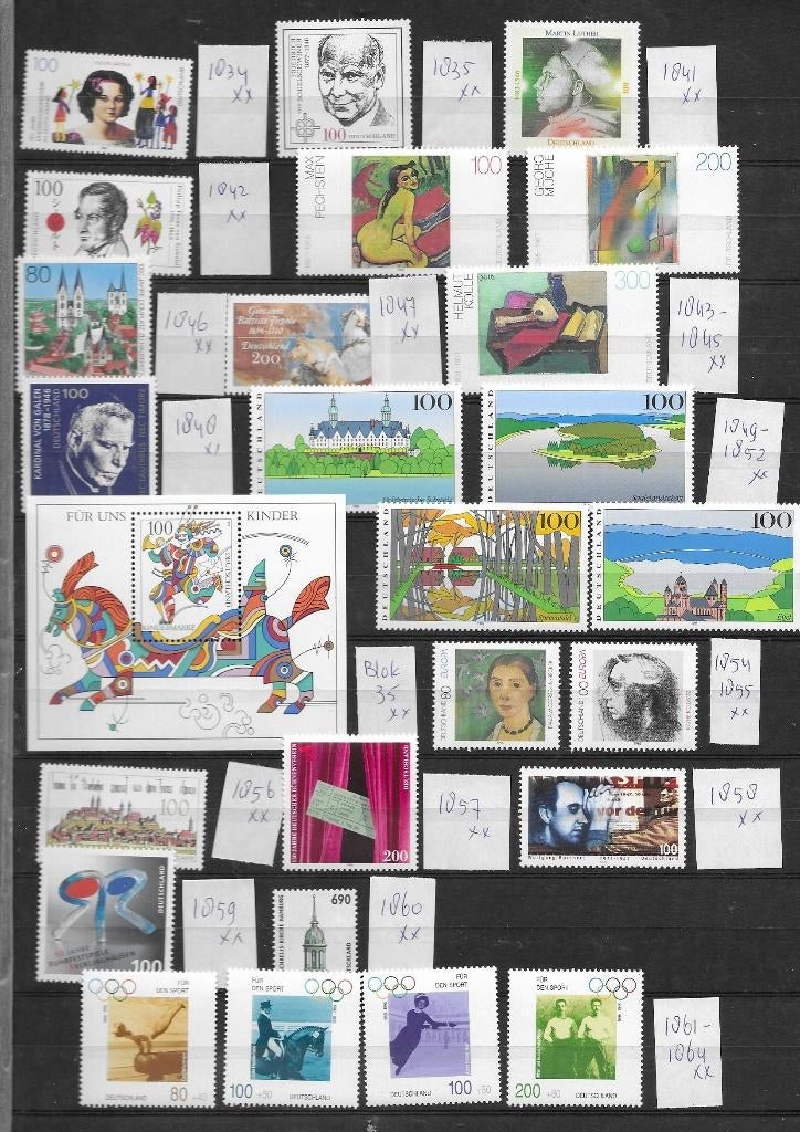 Deutschland jaar 1996, Postzegels en Munten, Verzenden, BRD, Postfris