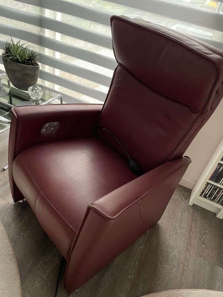 Prominent relaxed stoel., Ophalen, Overige kleuren, Leer, Eén