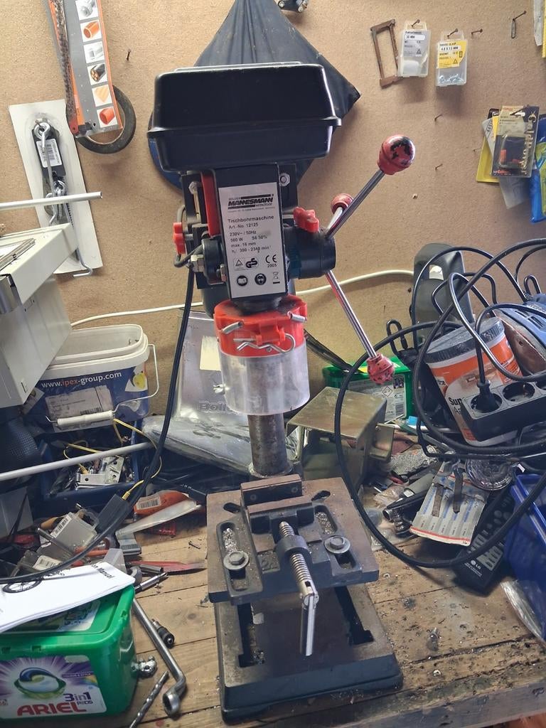 Tafelboormachine kolomboor Bruder mannesmann 500watt, Ophalen, Gebruikt, 400 tot 600 watt, Kolomboormachine