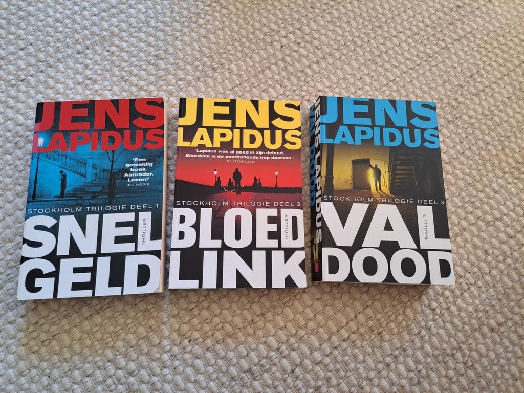 Jens Lapidus Stockholm Trilogie, Boeken, Ophalen of Verzenden