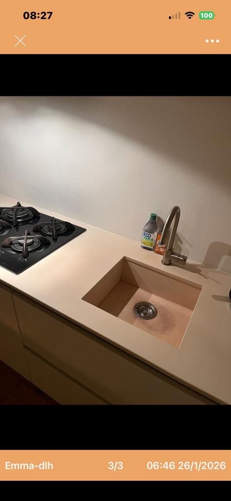 Baumatic gaskookplaat - 4 branders - Zwart glas, Witgoed en Apparatuur, Kookplaten, Ophalen, Gebruikt, 4 kookzones, Inbouw