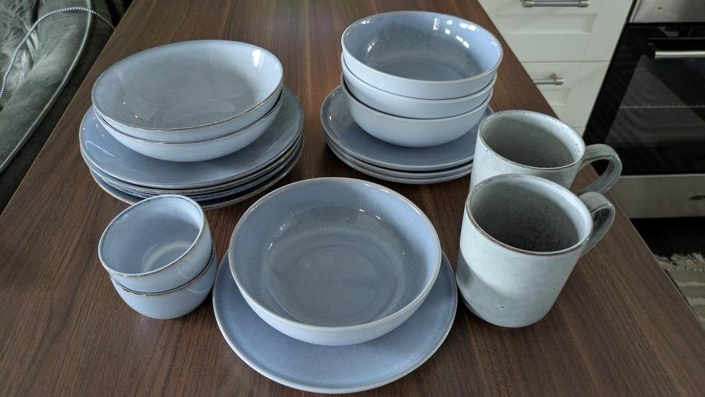 Servies. Blauw., Huis en Inrichting, Ophalen, Overige stijlen, Bord(en)