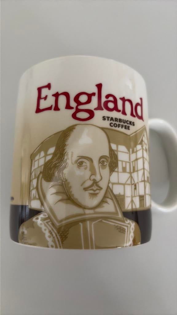 Starbucks mok England, Ophalen of Verzenden, Zo goed als nieuw, Overige stijlen, Kop(pen) en/of Schotel(s)