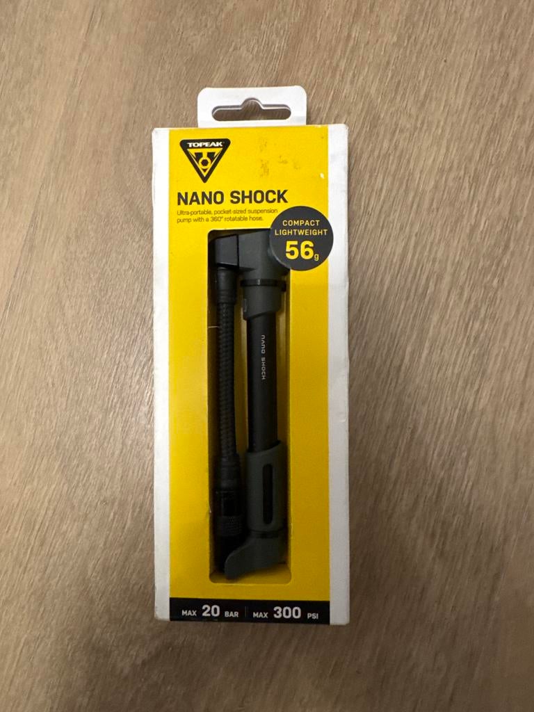 Topeak Nano Shock fietspomp, Ophalen of Verzenden, Nieuw