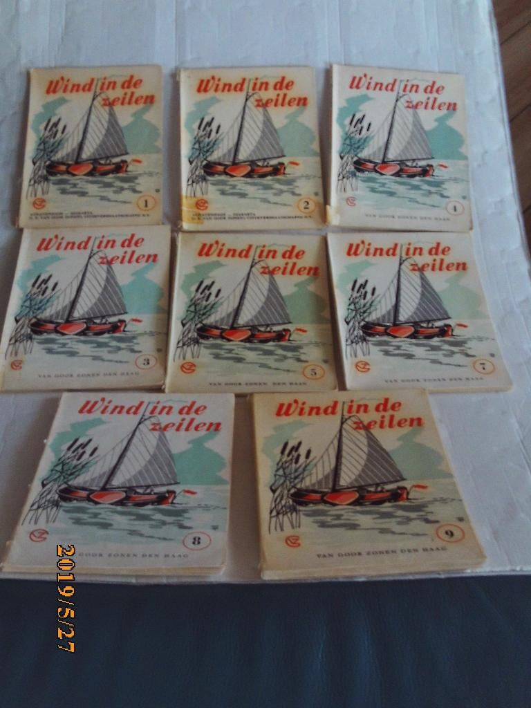 8 delen wind in de zeilen - rie van rossum, Boeken, Schoolboeken, Gelezen, Overige niveaus, Ophalen of Verzenden