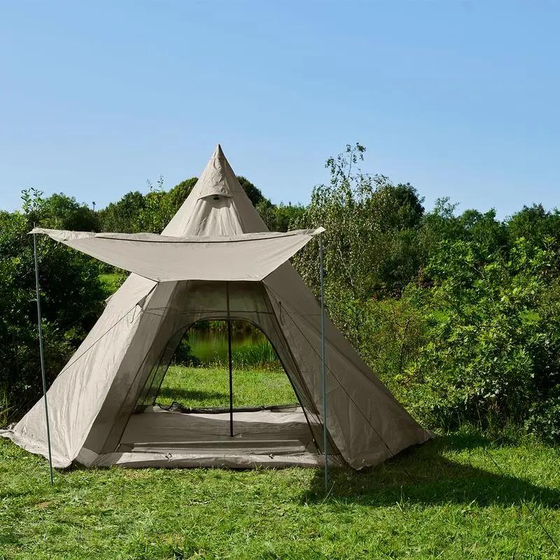 Ruime glamping tipi tent - 6-persoons, Caravans en Kamperen, Ophalen of Verzenden, Nieuw, Tot en met 6
