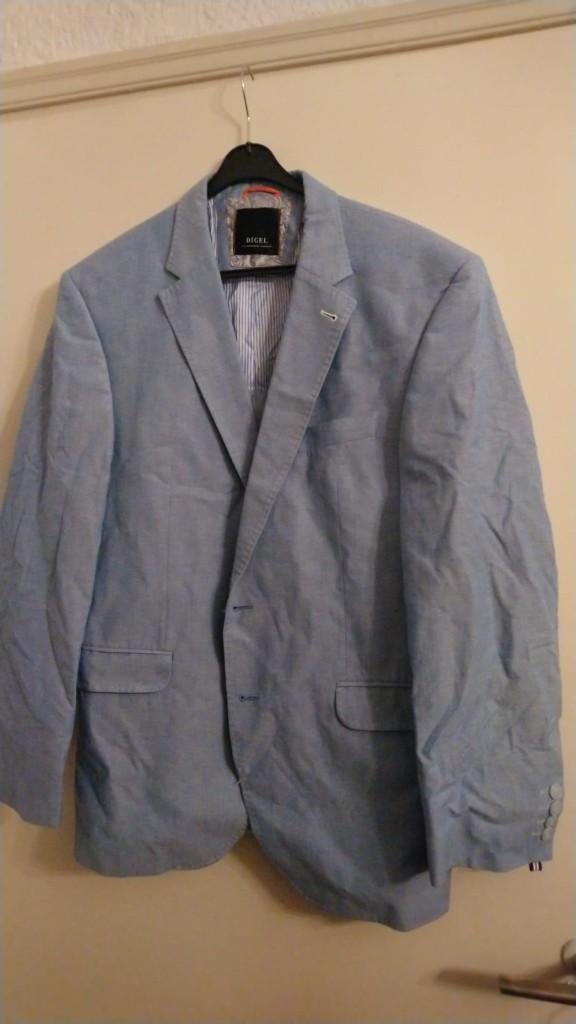 als Nieuw zomer Colbert DIGEL 100% KATOEN Blauw 52, Kleding | Heren, Kostuums en Colberts, Maat 52/54 (L), Blauw, Digel, Ophalen of Verzenden