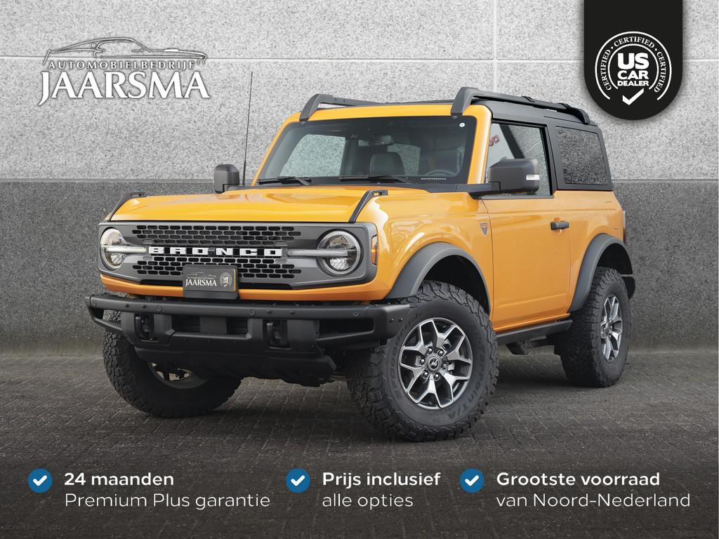 Ford Bronco Badlands 2.3L EcoBoost |Grijs kenteken |Adaptive, 450 kg, Gebruikt, Met garantie (alle), Startonderbreker