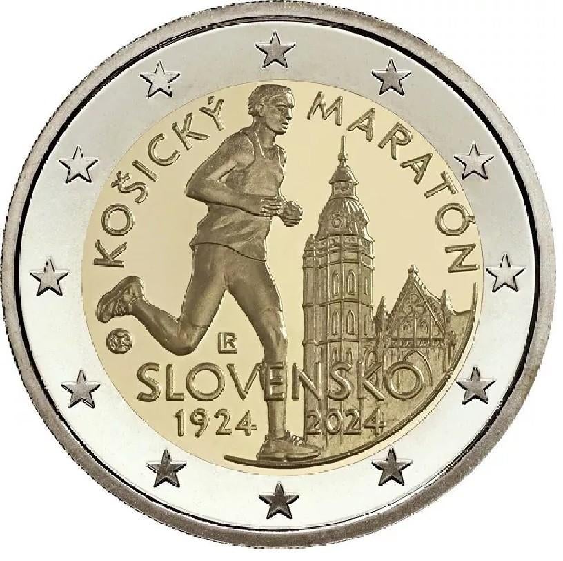 Speciale 2 Euro munt Slowakije 2024 “Marathon in Košice”., Ophalen of Verzenden, Slowakije, 2 euro