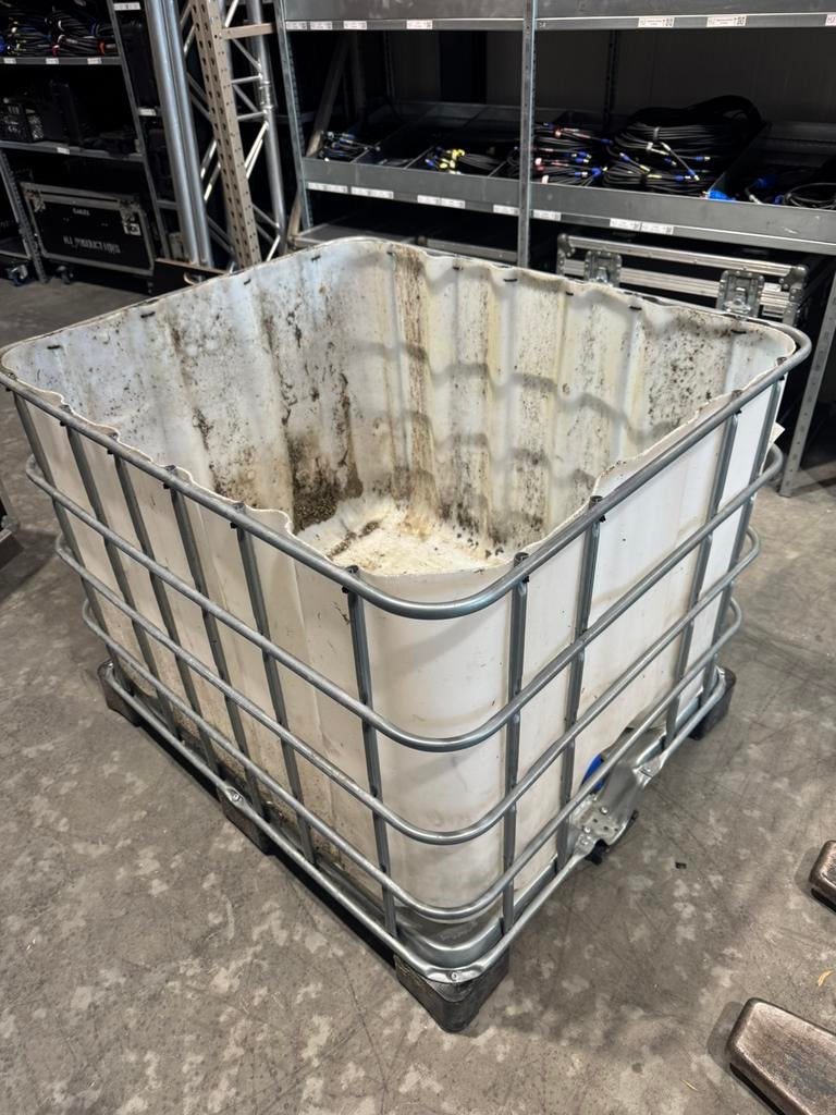 Open IBC tank, Ophalen, Kunststof, Gebruikt, Met kraantje