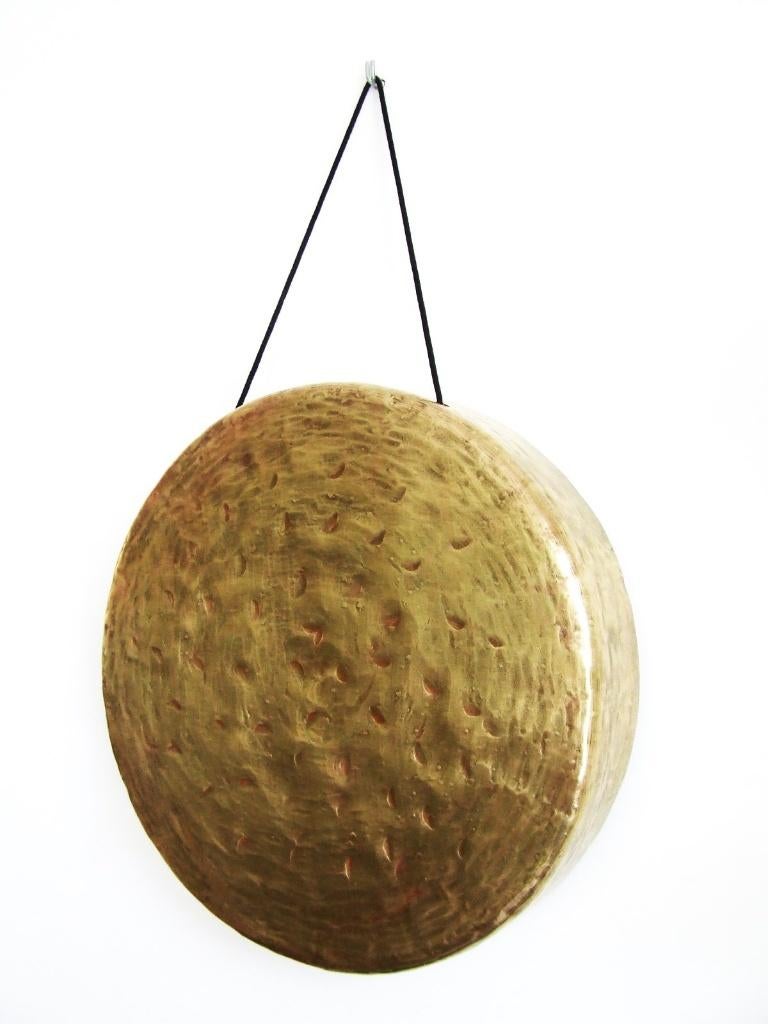 Vintage Gong Messing mit Schlägel (Gebraucht) in Toffen für CHF 26