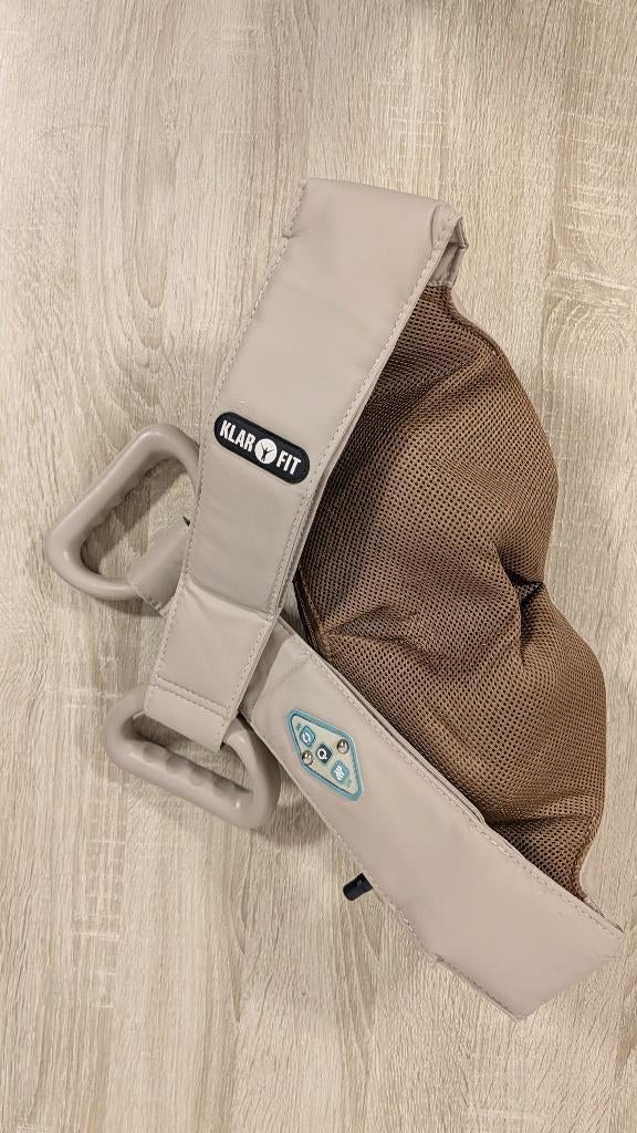 Klarfit Shiatsu Nek- en Schoudermassageapparaat met warmte, Ophalen of Verzenden, Gebruikt, Apparaat