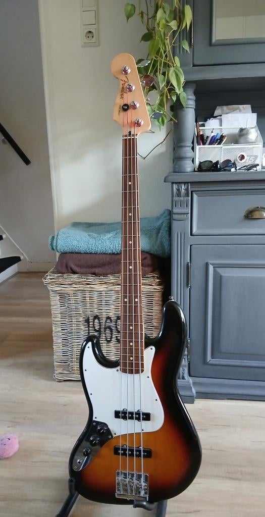 Fender jazz bass linkshandig., Muziek en Instrumenten, Snaarinstrumenten | Gitaren | Bas, Gebruikt, Ophalen of Verzenden
