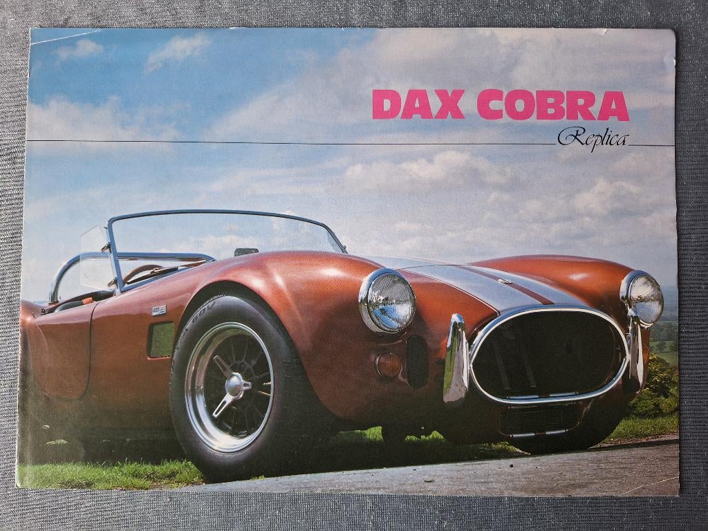 Brochure DAX COBRA Replica - NL, Verzenden, Gelezen, Overige merken
