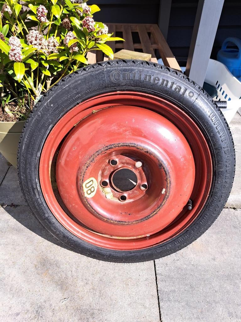 Thuiskomertje reservewiel max 80km/u - nooit gebruikt, Auto-onderdelen, Banden en Velgen, Gebruikt, 16 inch, Overige, Banden en Velgen