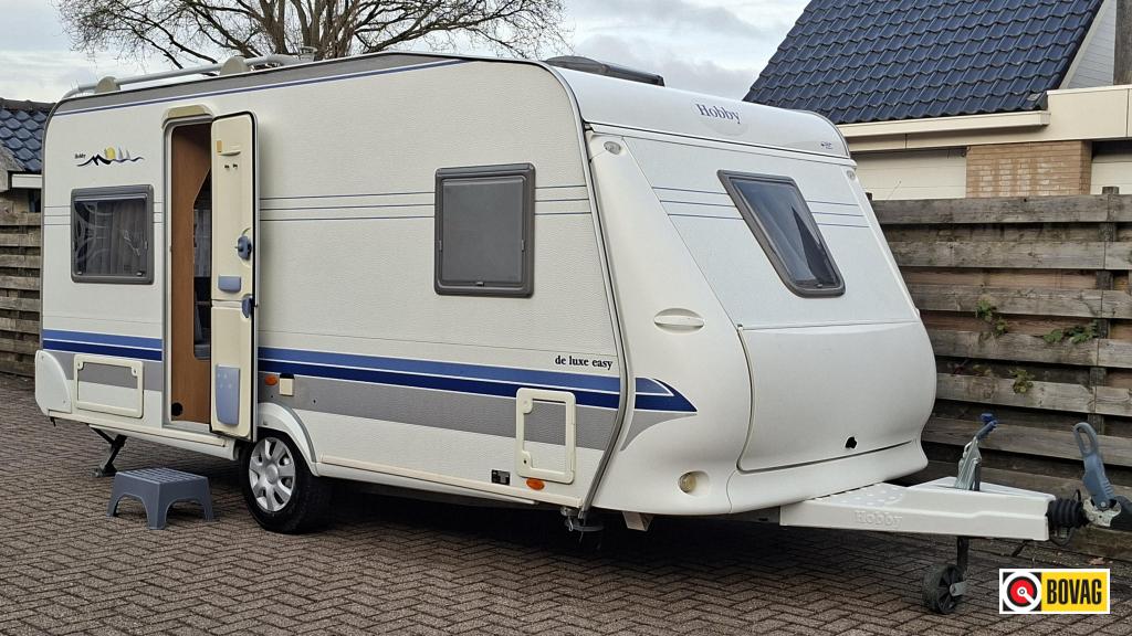 Hobby De luxe Easy 460 UFE incl. voortent !, Caravans en Kamperen, Caravans, Bedrijf, tot en met 4, 1000 - 1250 kg, Rondzit, Hobby
