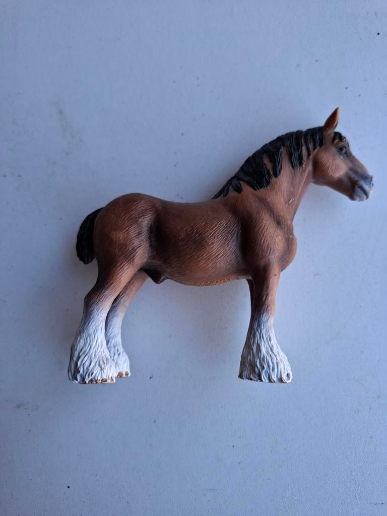Mooi Schleich Paard Clydedale Stallion Chestnut, Ophalen of Verzenden, Zo goed als nieuw, Paard, Beeldje of Figuurtje