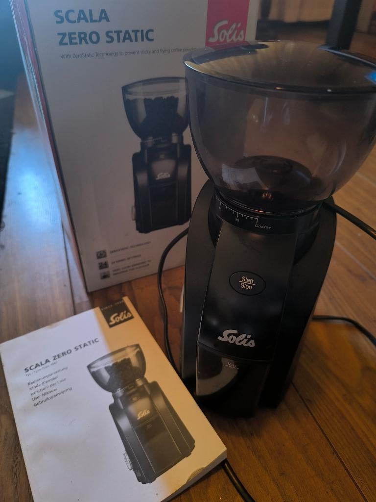 Solis Zero Static koffiemolen, Witgoed en Apparatuur, Koffiemachine-accessoires, Ophalen of Verzenden, Zo goed als nieuw, Overige merken